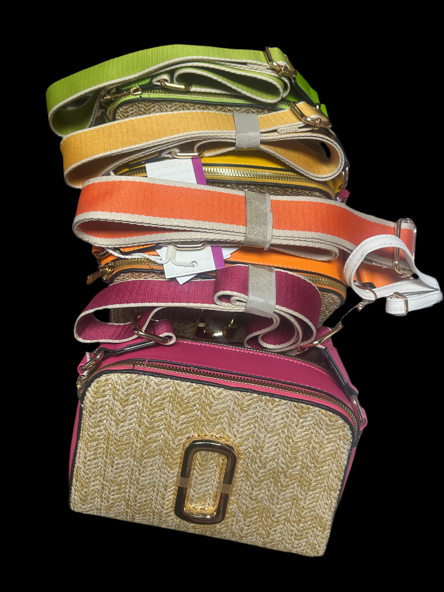 Bolsa Crossbody diseño Tejido con Correa Multicolor – Estilo Chic y Casual