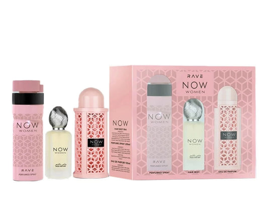 Rave Now Women – Set de Regalo (3 Piezas) by Lattafa (Burberry Her)