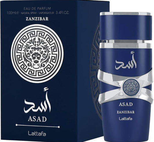 Asad Zanzibar – Eau de Parfum para Hombre (Lattafa, 100 ml)