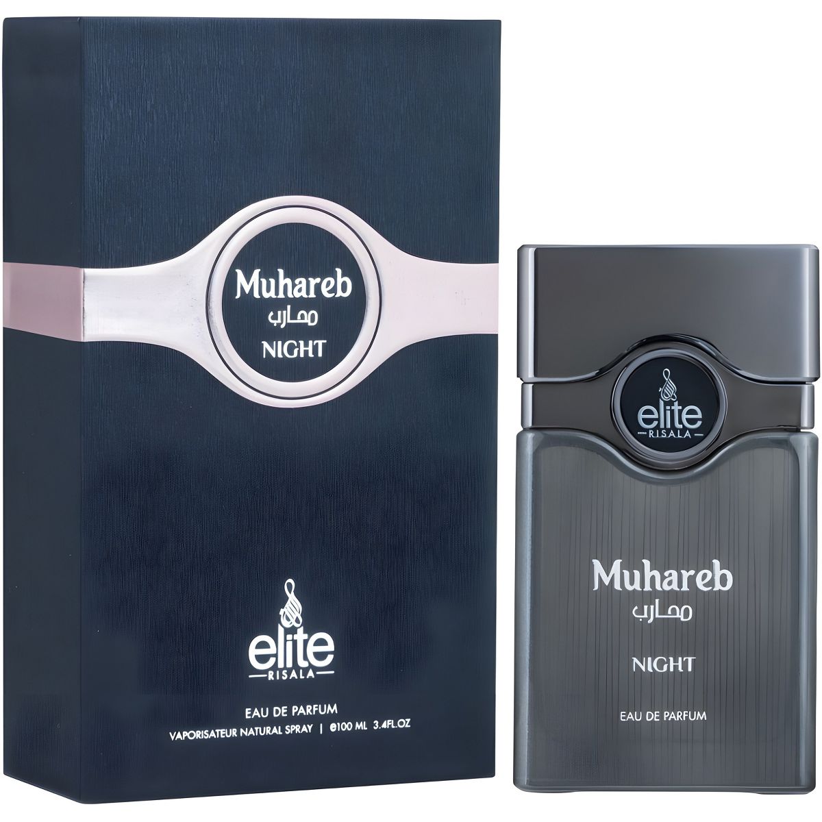 Risala Elite Muhareb Night Eau de Parfum for Men 3.4 Oz