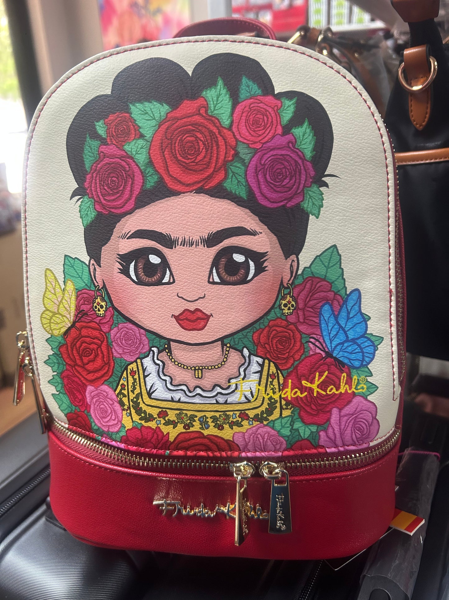 Mochila Mini Frida Kahlo – Diseño Floral Colorido