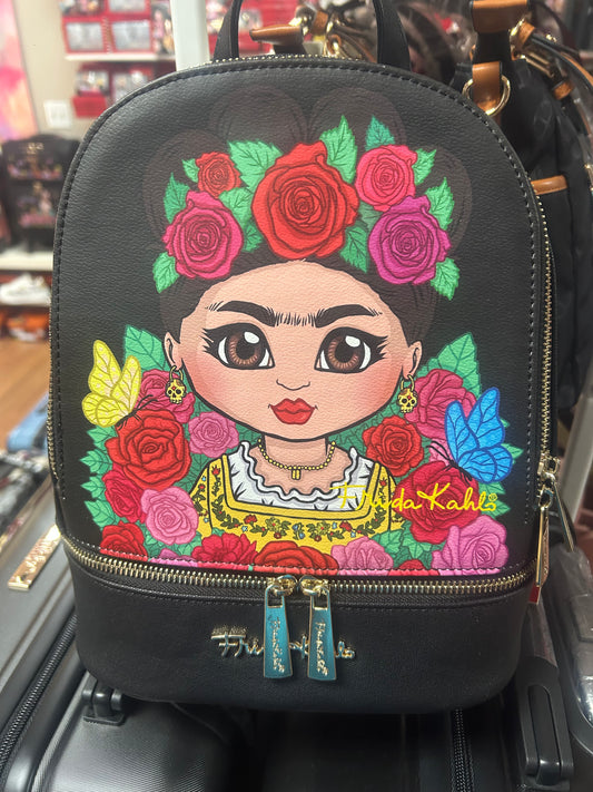 Mochila Mini Frida Kahlo – Diseño Floral Colorido